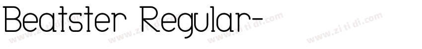 Beatster Regular字体转换